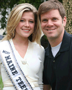 Justin Rudd and Miss Maine Teen USA